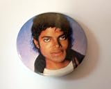 Michael Jackson-Vintage Original 1980's Button-Close up-Rare!!!