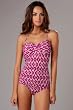 Robin Piccone Ikat Print Molded Bandeau Tankini Top
