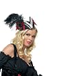 Pirate Pillbox Hat W/ Feather