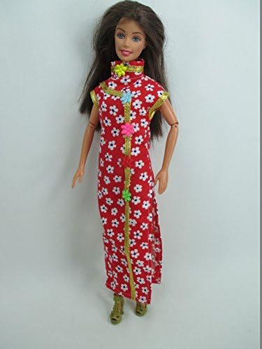 Handcrafted Barbie Outfit Traditional Chinese Qipao Cheongsam Dress