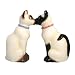 Westland Giftware Mwah Magnetic Siamese Cats Salt and Pepper Shaker Set, 3-1/2-Inch