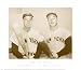 American Heroes: Joe DiMaggio & Mickey Mantle by Unknown. PLAQUE MOUNTED. 23.47 inches width by 18.91 inches height. Highest Quality Art Poster Print