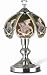 14.25h Glass Ice Dragon Theme Sterling Silver Base Touch Lamp