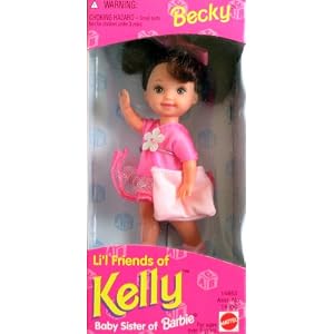 Li'l Friends of Kelly BECKY Doll (Kelly is Baby Sister of Barbie Doll) (1995)