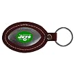 NY Jets Leather Football Key Tag - NFL Football - Fan Shop Sports Team Merchandise