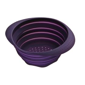 Premier - Zing - Passoire pliable - Silicone - Violet - 26 cm x 22 cm (Import Grande Bretagne)