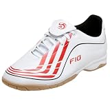 adidas Men's F10-9 Indoor Shoe,White/Red/Black,12 M