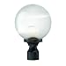 Acclaim 5267BK/CL Havana Collection 1-Light Post Mount Outdoor Light Fixture, Matte Black
