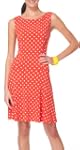 Connected Apparel White Polka Dot Dro...