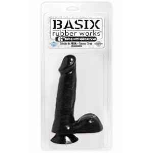 Best Buy Basix 6-Inch Dong With Suction Cup, Black Best Buy Basix 6-Inch Dong With Suction Cup, Black