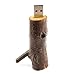 8GB Wooden Timber Pile USB Flash Drive (Brown)