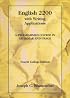 English 2200 with Writing Applications: A Programmed Course in Grammar and Usage (College Series)