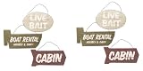 Seasons of Cannon Falls Sign Ornaments, Set of 6