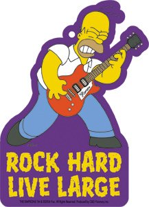 Simpsons Homer Rock Hard Air Freshener A-SIM-0028