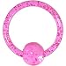 14 Gauge Pink Glitter Ball Captive Ring