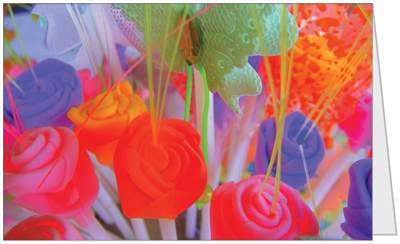Birthday Flowers Her Wife Aunt Handmade Quality Greeting Card 5x7 by QuickieCards On Sale