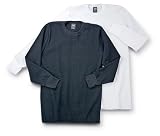 2 Cascade Bay® Thermal Long-sleeved Crews 1 Black and 1 White
