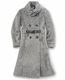 S. Rothschild Girls Belted Tweed Walking Coat