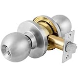 Master Lock BLC0132DKA4 Commercial Cylindrical Keyed Entry Ball Knob Lockset, Satin Chrome