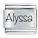 Name Alyssa Italian Charms