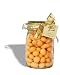 Apothecary Jar Filled with Pastel Chocolate Apricots, 1.75lbs