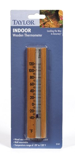 HealthPersonalCare: TAYLOR 5141 WOOD WALL THERMOMETER 2
