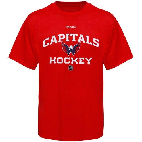 NHL Washington Capitals Authoritative Red Short Sleeve Tee (Red, XX-Large)