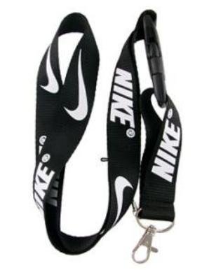 Nike Black Lanyard Keychain Holder