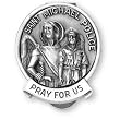 Fine Pewter Saint Michael Police Visor Clip