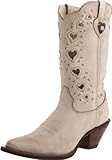 Durango Women's Crush Heart Western Boot,Beige,8.5 B US