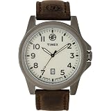 Timex Mens Expedition Metal Field Analog Brown Leather Strap Watch #T46191 by Timex