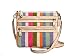 Coach Signature Bonnie Linen Stripe Swing Pack Messenger Crossbody Bag Purse 42570 Multi