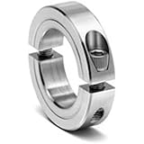 Climax Metal 2C-137-Z Two-Piece Clamping Collar, Zinc Plating, Steel, 1-3/8" Bore, 2-1/4" OD, 9/16" Width