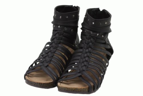 DillyDally スタッズ グラディエーターサンダル[CODE:0130225]