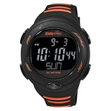 Body Glove Men's 70014 Kurv Digital Black and Red Watch