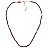 14k Yellow Gold Filled 4mm Faceted Carnelian Bead Necklace, 16