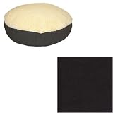 O'Donnell Round Lamb-Topped Dog Bed (Black, X-Large: 54')