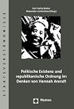 Produkt-Bild: Politische Existenz und republikanische Ordnung im Denken von Hannah Arendt