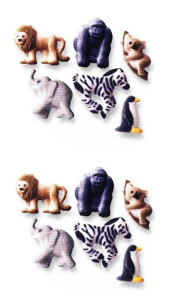 Animal Cakes - Safari - Zoo Animal Shaped Edible Hard Sugar Decorations (12 pcs) by Lucks