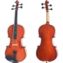 Cecilio CVN-100 4/4 (Full Size) Rosewood Fitted Solid Wood Violin + Hard Case, Bow, Rosin & Extra Set of Strings & Bridge