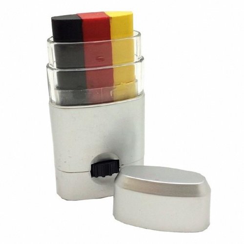 Taffstyle® Fanartikel Schminkstift Fan Make-Up mit Fussball Weltmeisterschaft 2014 WM & EM Länder Flaggen Style – Deutschland