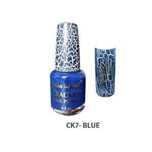 Mia Secret Crackle Nail Polish Blue 0 5oz