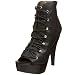 Steve Madden Women's Towwer Open Toe Lace Up Ankle Boot