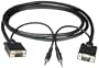 Cables To Go - 43098 - 25ft HD15 M/M UXGA Monitor Cable with 3.5mm Audio (Black)