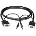 Cables To Go - 43098 - 25ft HD15 M/M UXGA Monitor Cable with 3.5mm Audio (Black)