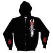 THROWDOWN - Spraypaint - Black Zip Up Hoodie