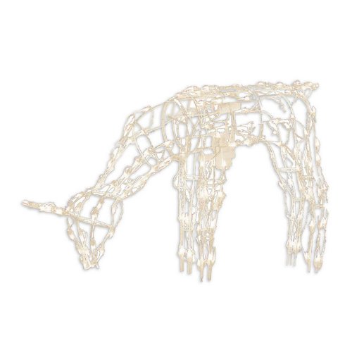 48" Animated Wire Frame Feeding Doe Lighted Christmas Yard Decoration