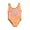 Bathing Babes by Rubbies - Girls One Piece Bathing Suit, Orange (Size 2T)