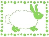 IMAGE OF Baby Bunny Green Mini - 35 x 48 Blanket/Throw