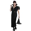 Plus Size Theatre Costumes Transylvania Classic Witch Costume Black Dress